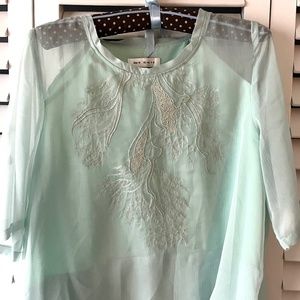 Midi Cocktail Dress in Green Ombre
